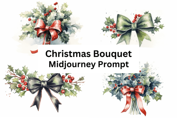 Ai Prompt for Christmas Bouquet: Festive Illustrations for Local Brands
