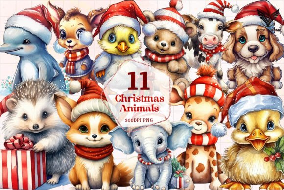 Christmas Animals Sublimation Clipart Review