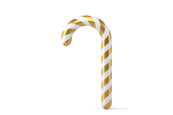 Christmas Candy Cane 3d Icon for Brand Illustrations