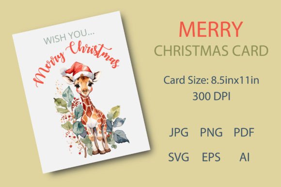 Christmas Card Design Giraffe: A Designer's Review of Festive Illustrations