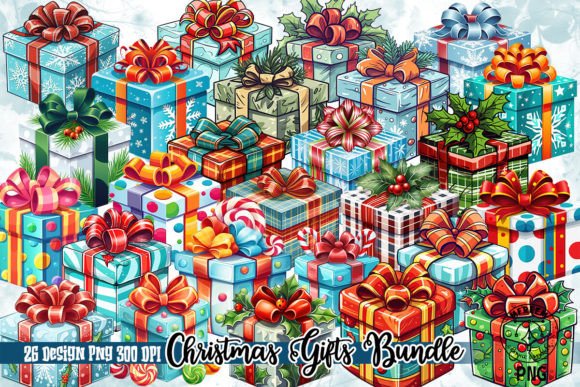 Christmas Gifts Sublimation Clipart PNG: A Review for Illustrations