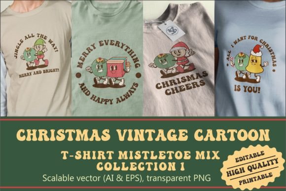Christmas Mistletoe Mix Vintage Cartoon Review