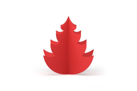 Christmas Red Spruce Tree Cut from Paper: A Seller's Review