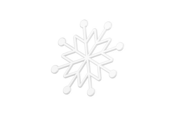 Christmas Snowflake 3d Icon Review for Branding and Illustrations