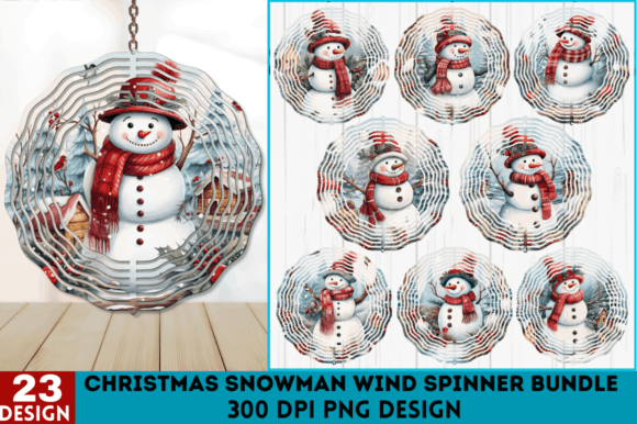 Christmas Snowman Wind Spinner Bundle: A Review for Illustrations
