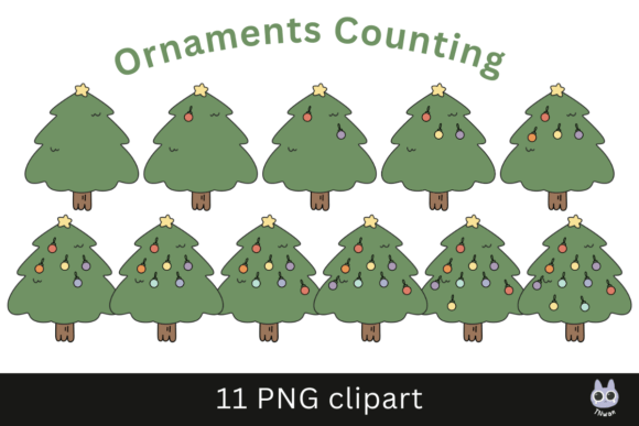 Christmas Tree Math Counting Activity: A Review for Crafters