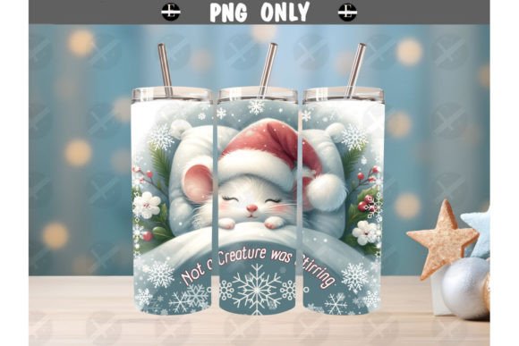 Christmas Tumbler Wrap Mouse Sleep PNG Illustrations Review