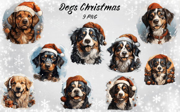 Dogs Christmas Clipart Bundle Review