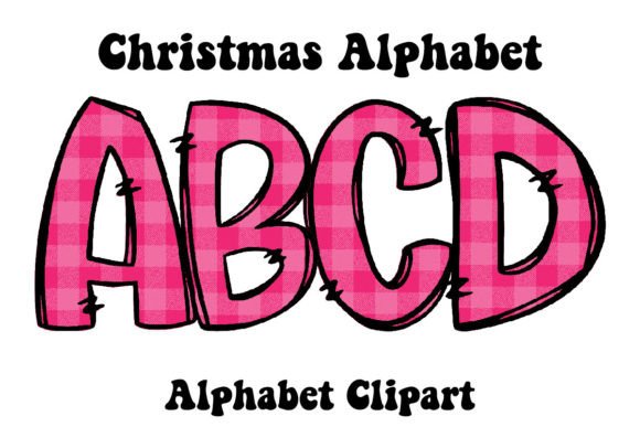 Pink Plaid Christmas Alphabet Doodle Review