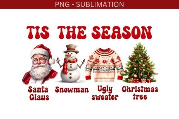 Tis the Season Png, Christmas Digital: A Review for Modern Illustrations