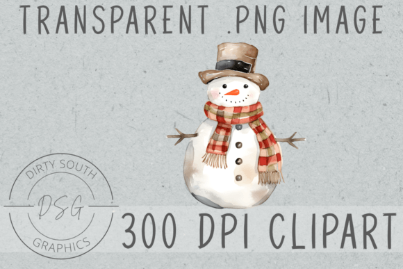 Watercolor Winter Christmas Snowman: A Review for Illustrations